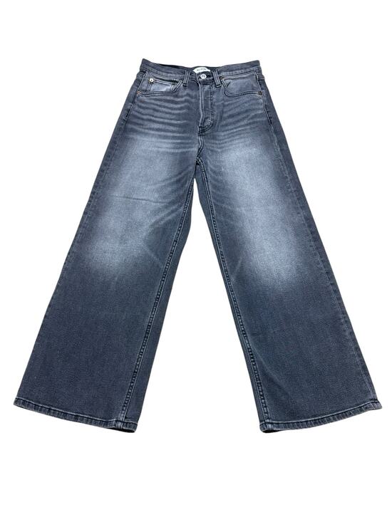Re/Done Denim - RE/DONE High Rise Cropped Leg Jeans Charcoal 27